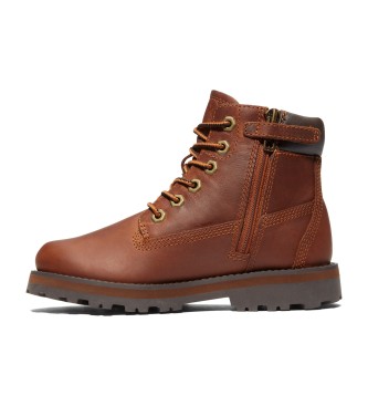 Timberland Leren veterlaarzen Courma Kid bruin