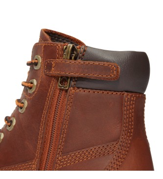 Timberland Leren veterlaarzen Courma Kid bruin