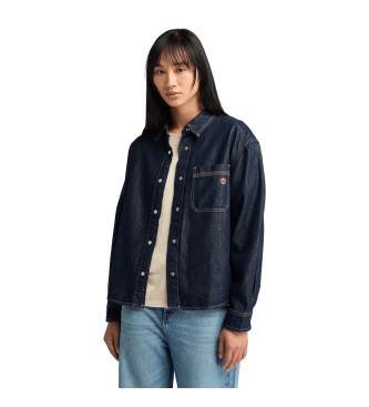 Timberland Chemise en denim avec technologie Refibra bleue