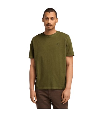 Timberland Dunstan River green garment dyed long-sleeved T-shirt