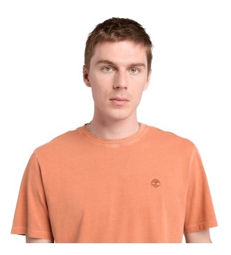 Timberland Dunstan River orange textilfrgad lngrmad t-shirt