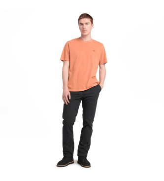 Timberland Dunstan River orange textilfrgad lngrmad t-shirt