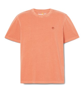 Timberland Dunstan River orange textilfrgad lngrmad t-shirt