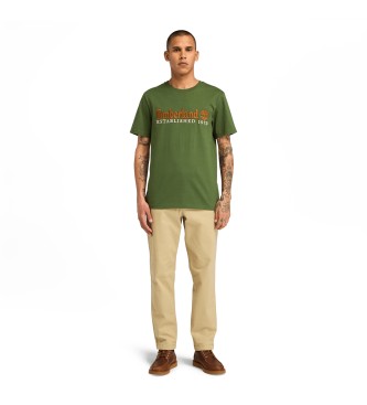 Timberland Established 1973 embroidered T-shirt green