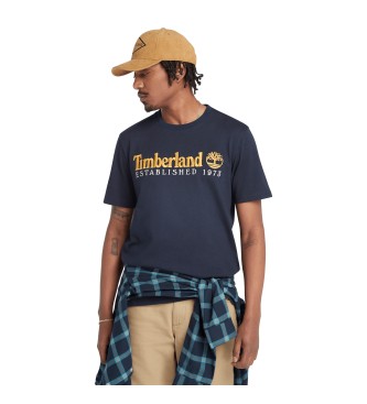 Timberland Established broderad T-shirt 1973 marinbl