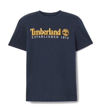 Timberland Established broderad T-shirt 1973 marinbl