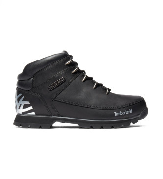 Timberland Euro Sprint Hiker Leather Ankle Boots Black