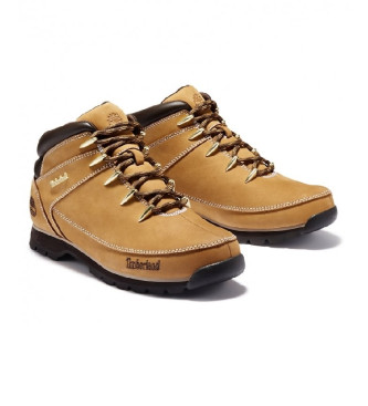 Timberland Euro Sprint Brown mid-top leather trainers