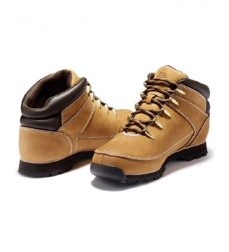 Timberland Euro Sprint Brown mid-top leather trainers