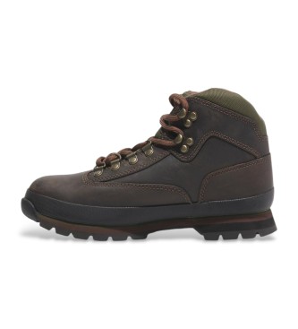 Timberland Botas de caminhada em pele Euro Hiker Mid castanho