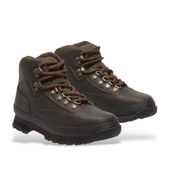 Timberland Usnjeni pohodniški škornji Euro Hiker Mid brown