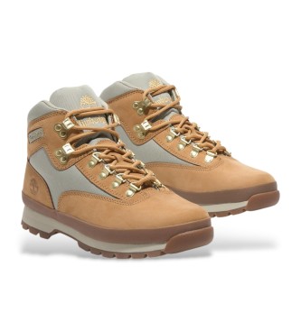 Timberland Botas de caminhada em pele Euro Hiker Mid castanho