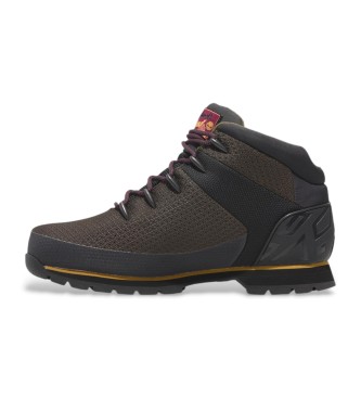 Timberland Skórzane buty Euro Sprint Mid Waterproof brązowe