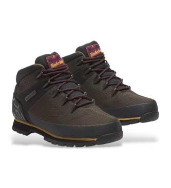 Timberland Skórzane buty Euro Sprint Mid Waterproof brązowe