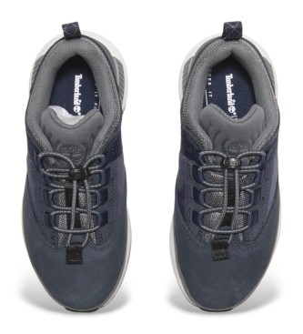 Timberland Euro Trekker Low Bungee Sneaker Navy Nubuck marine leren schoenen