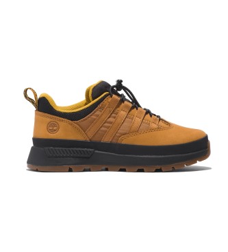 Timberland Euro Trekker gula snrskor med lg topp i lder