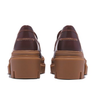 Timberland Everleigh mocassins en cuir marron