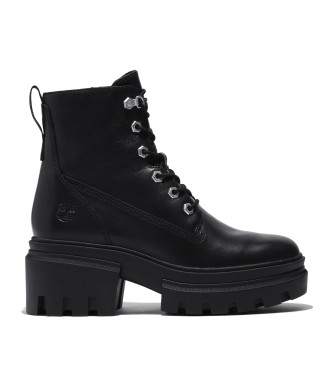 Timberland Botas de piel de media caa con cordones Everleigh negro