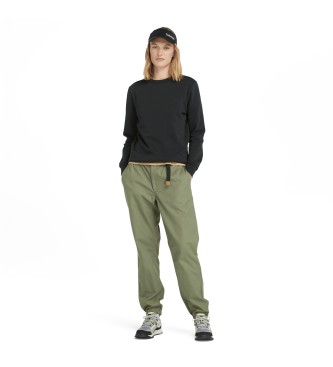 Timberland Basic Sweatshirt mit Rundhalsausschnitt und gebrstetem Rcken Exeter River schwarz