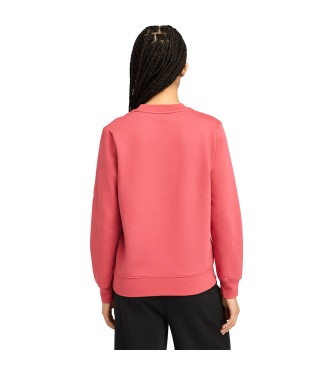 Timberland Basic sweatshirt med rund hals og brstet ryg Exeter River pink