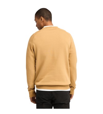 Timberland Sudadera de cuello redondo con reverso cepillado Exeter River amarillo