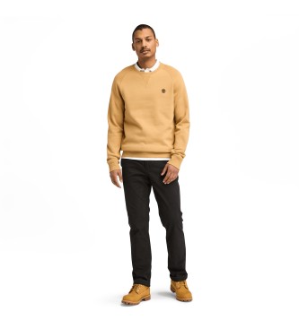 Timberland Sudadera de cuello redondo con reverso cepillado Exeter River amarillo