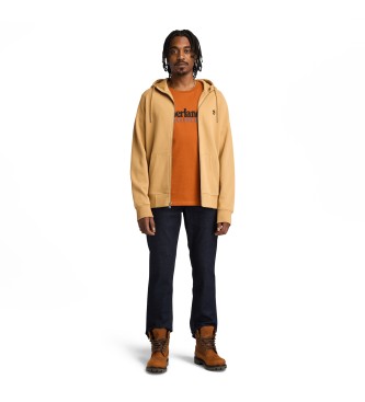 Timberland Sweatshirt med rund hals og brstet ryg Exeter River yellow