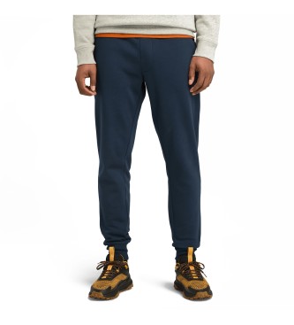 Timberland Exeter River navy sweatpants med brstet ryg