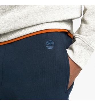 Timberland Exeter River navy sweatpants med brstet ryg