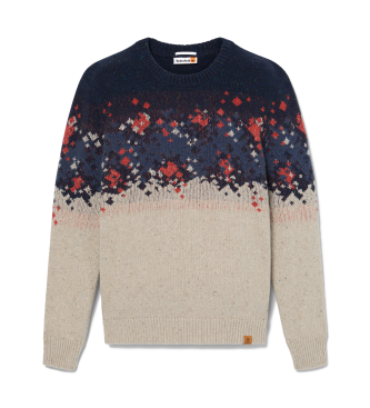 Timberland Maglione Fair Isle blu navy, beige
