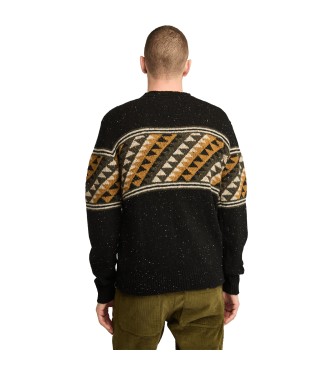 Timberland Fair Isle Rundhalspullover schwarz