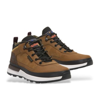 Timberland Brązowe skórzane buty Field Trekker