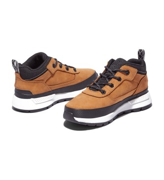 Timberland Zapatillas de piel con cordones Field Trekker amarillo