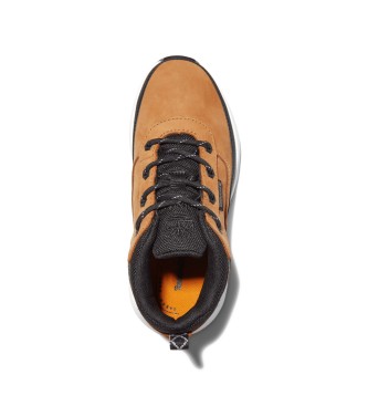 Timberland Zapatillas de piel con cordones Field Trekker amarillo