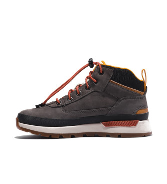 Timberland Field Trekker grijze mid-top veterschoenen van leer