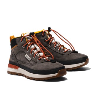 Timberland Field Trekker grijze mid-top veterschoenen van leer