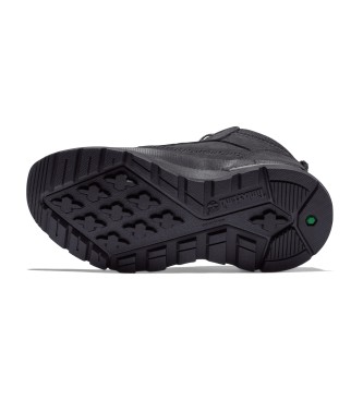 Timberland Zapatillas de piel de media caa con cordones Field Trekker negro