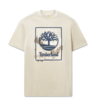 Timberland T-shirt avec logo graphique beige