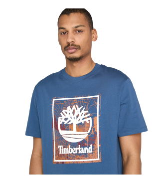Timberland T-shirt avec logo graphique bleu