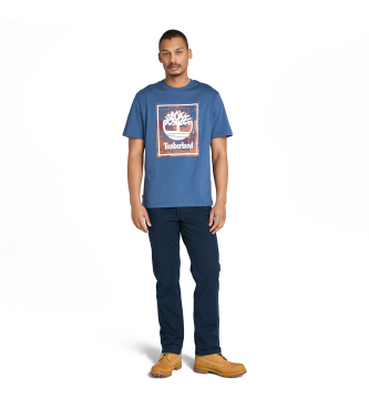 Timberland T-shirt avec logo graphique bleu