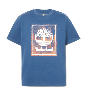 Timberland T-shirt avec logo graphique bleu