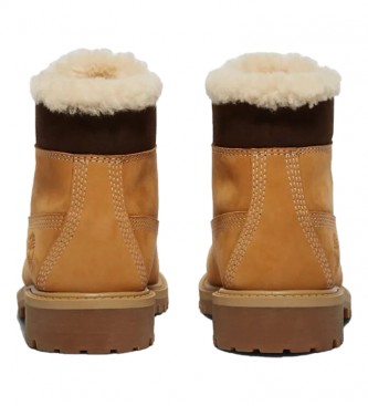 Timberland Leather Boots 6 In Premium WP Shearling Lined camel