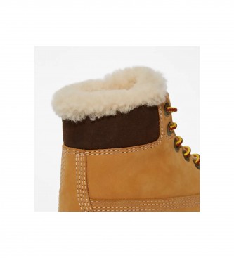 Timberland Skórzane buty 6 In Premium WP Shearling Lined camel