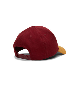 Timberland Maroon wollen baseballpet