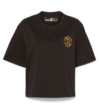 Timberland T-shirt  manches courtes avec imprim graphique noir