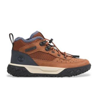 Timberland Usnjeni pohodniški čevlji Greenstride Motion 6 Mid brown