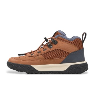 Timberland Usnjeni pohodniški čevlji Greenstride Motion 6 Mid brown