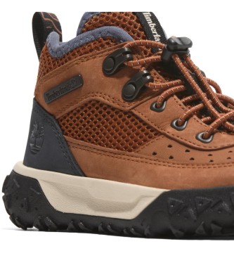 Timberland Usnjeni pohodniški čevlji Greenstride Motion 6 Mid brown