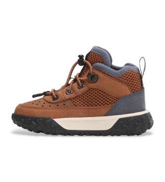 Timberland Usnjeni pohodniški čevlji Greenstride Motion 6 Mid brown