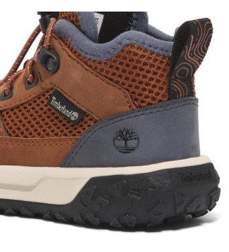 Timberland Usnjeni pohodniški čevlji Greenstride Motion 6 Mid brown